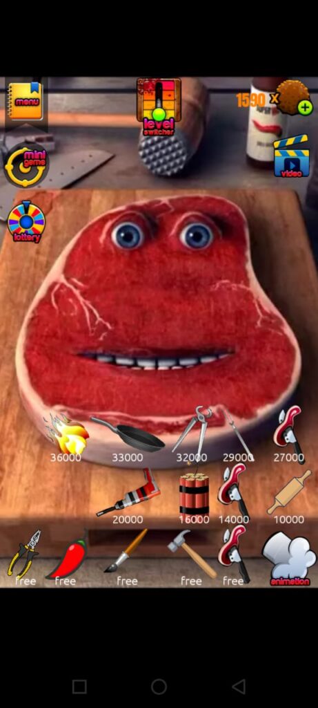 Charlie the Steak Game Mods on Iphone